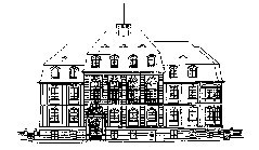 Zeichnung des Gebäudes Clemens-August-Straße 34